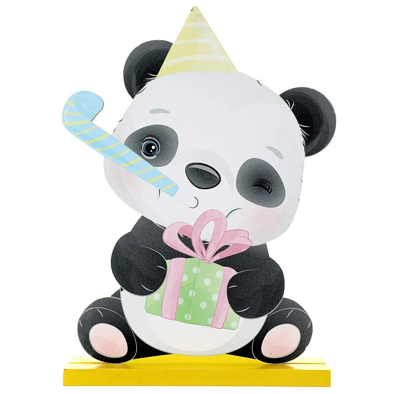 Panda - 2D Tafeldecoratie in hout 20 cm