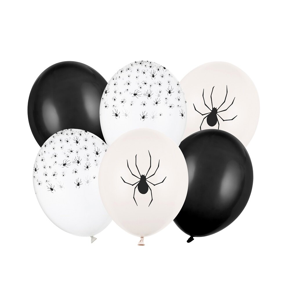 Ballonnen met spinnen 6 stuks