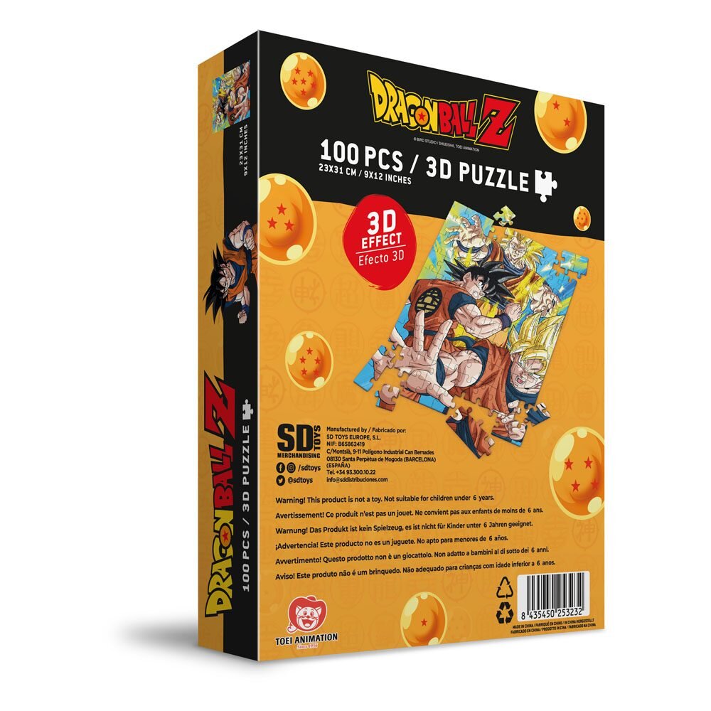 Dragon Ball Z - Puzzel Goku Saiyan 3D 100 stukjes