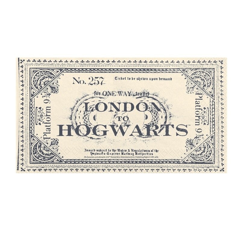 Harry Potter Treinkaartjes Servetten, 20 stuks