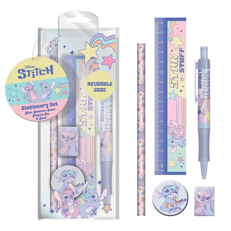 Stitch & Angel Schoolset 5 onderdelen