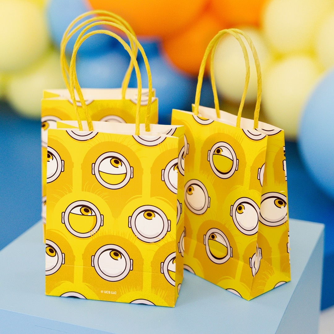 Minions Uitdeelzakjes van papier 6 stuks