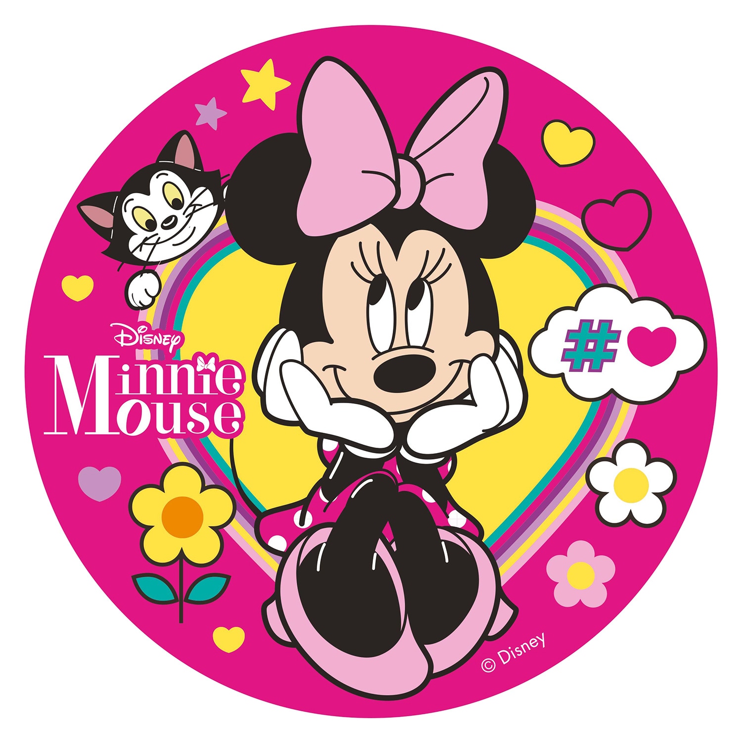 Minnie Mouse Taartprint - Ouwel 20 cm (B)
