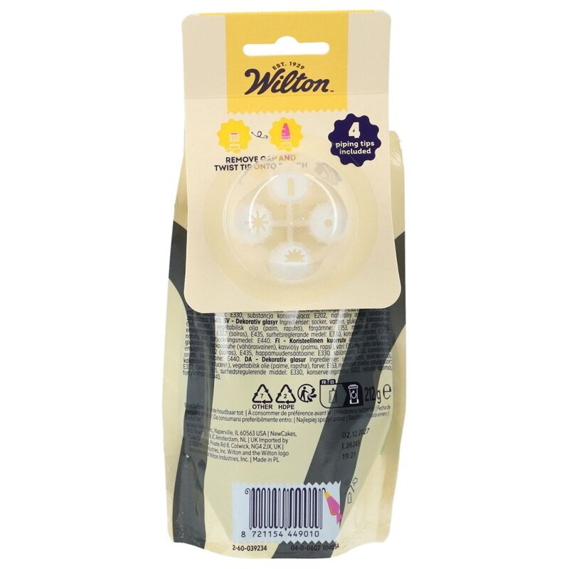 Wilton Zwart Decoratieglazuur 212 gram