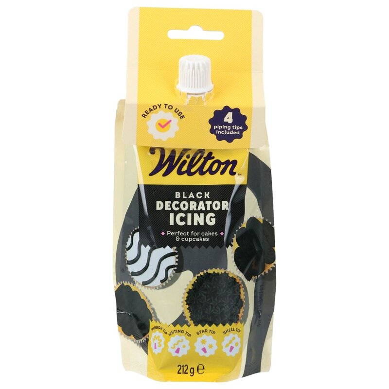 Wilton Zwart Decoratieglazuur 212 gram