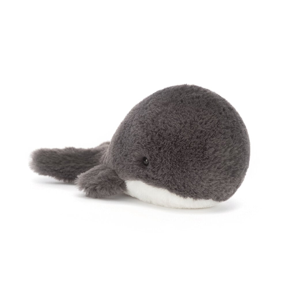 Jellycat - Donkergrijze walvis 15 cm