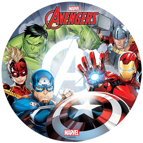 Taartprint Avengers - Ouwel 20 cm