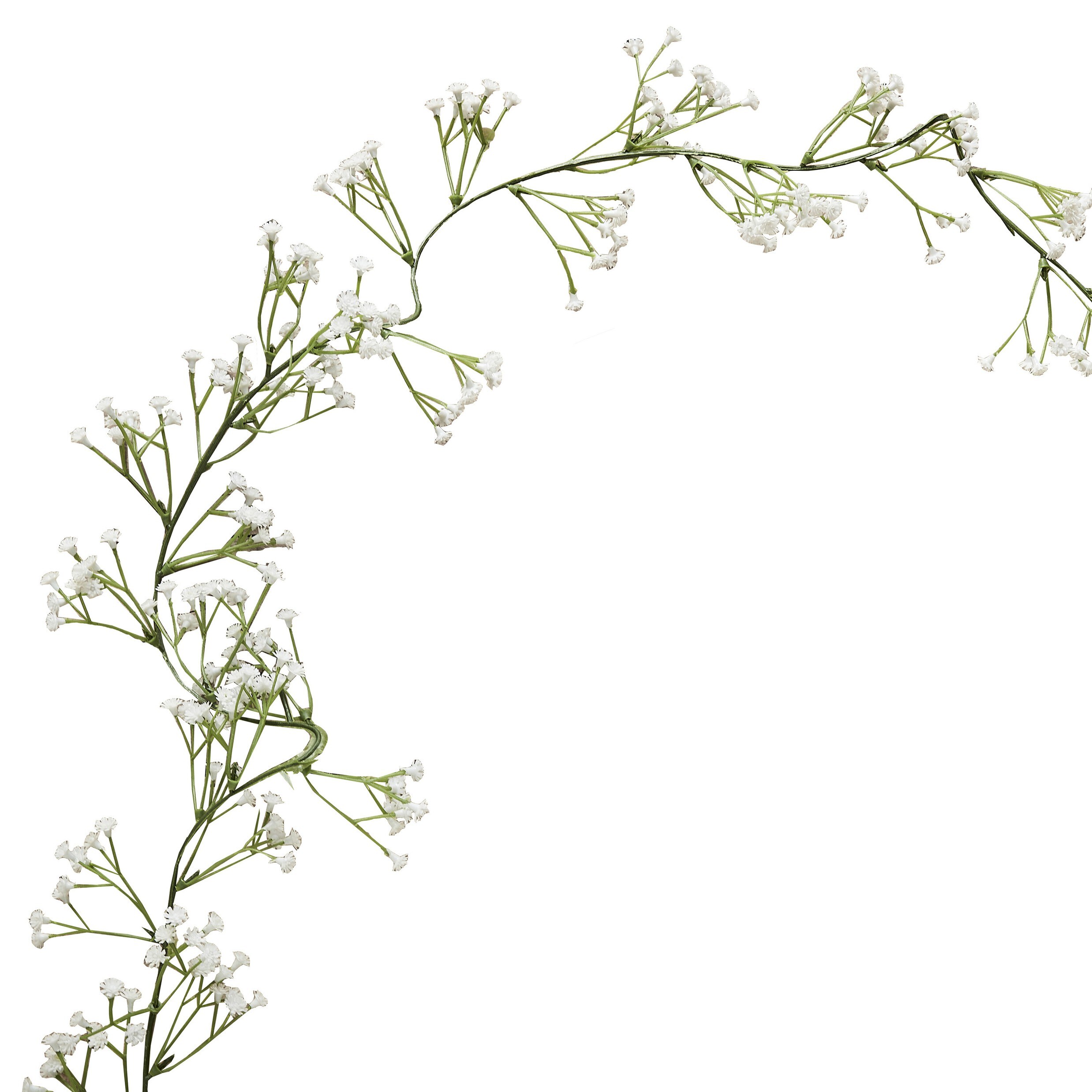 Bloemenslinger - Witte bruidssluier 180 cm