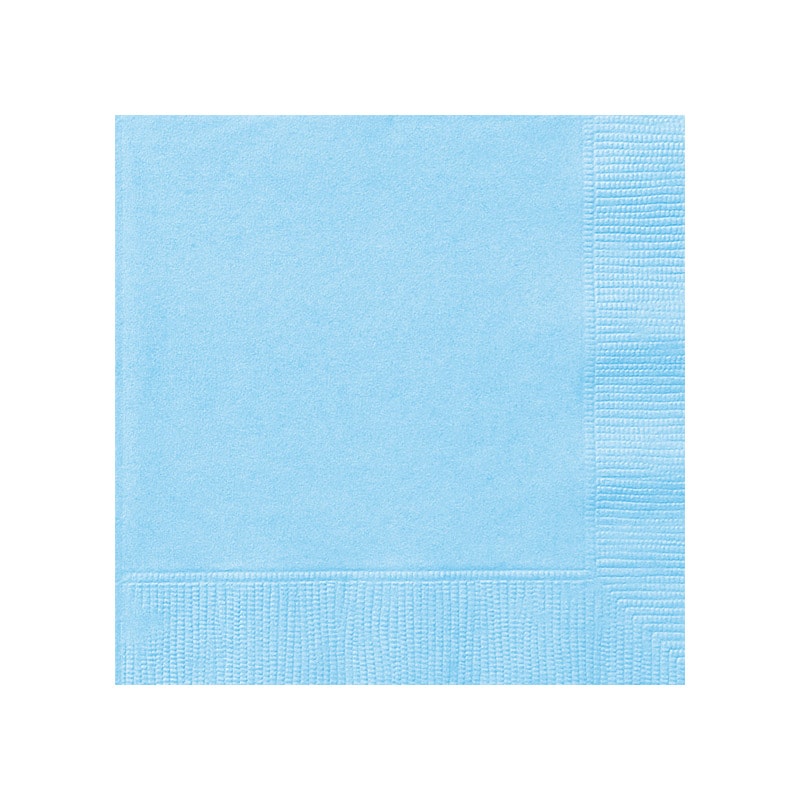 Lichtblauwe Cocktailservetten 20 stuks