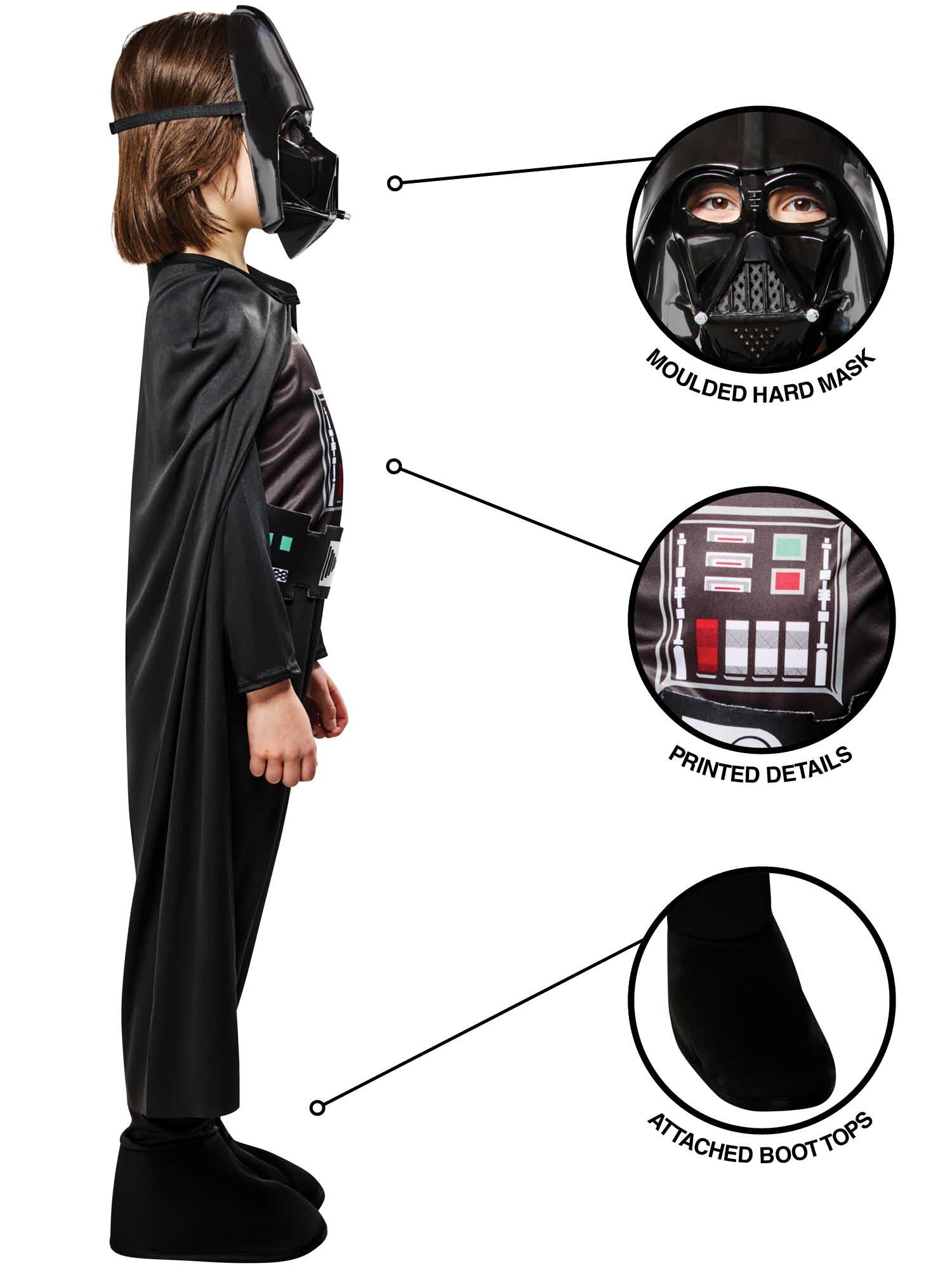 Darth Vader Kostuum Kind 9-10 jaar (134-140 cm)
