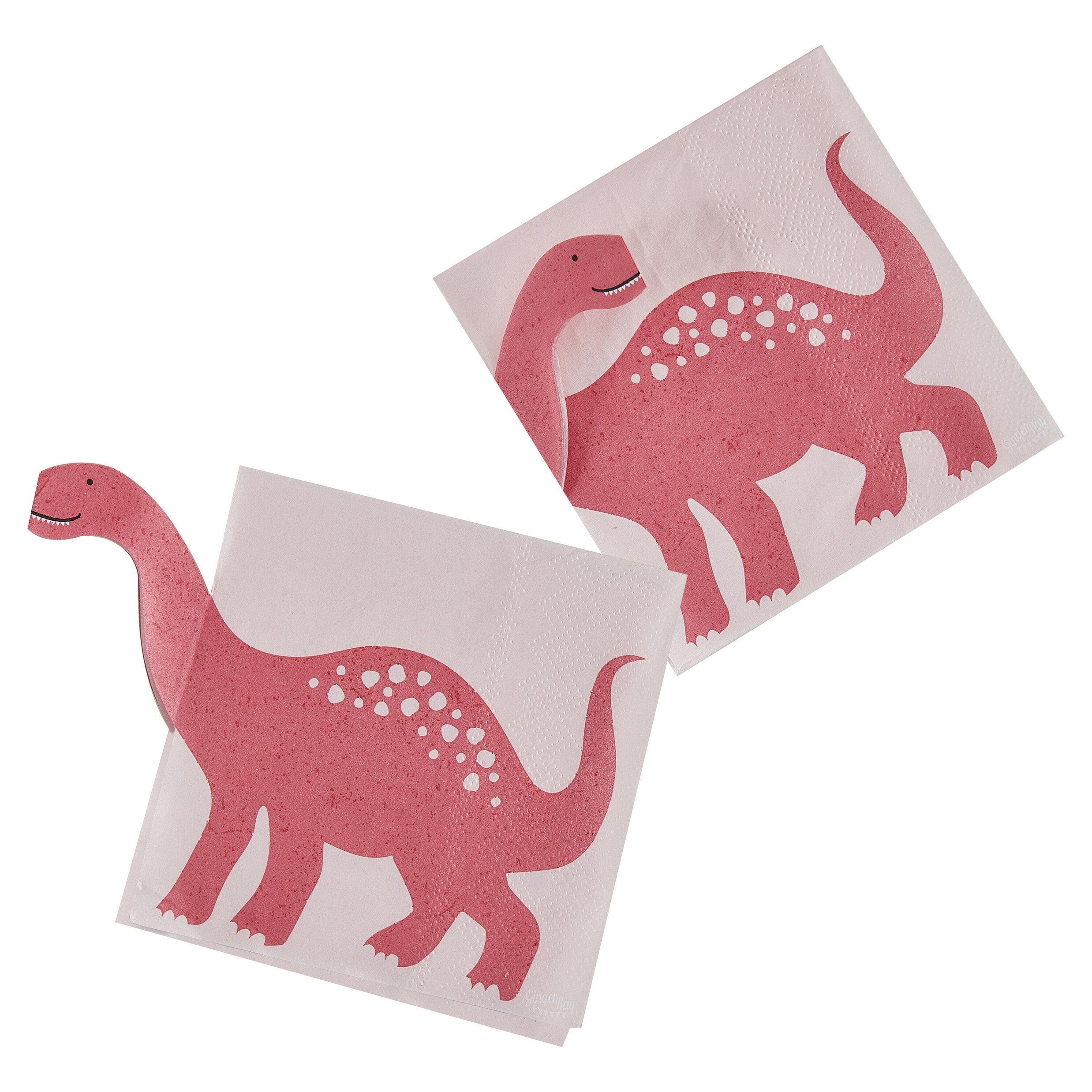 Dinosaur Roar Pink - Servetten 16 stuks