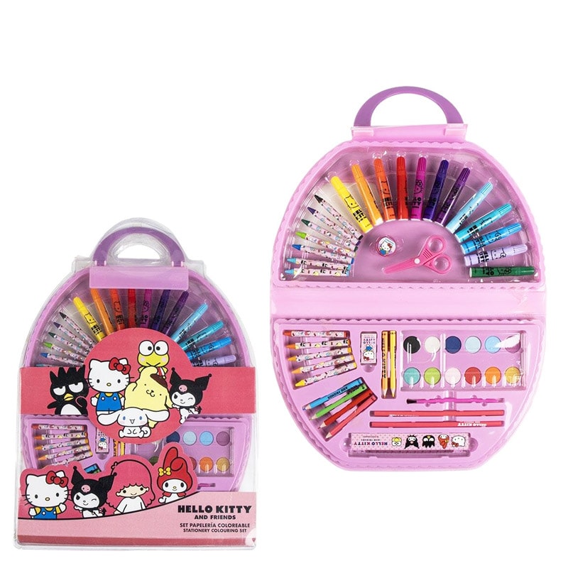 Hello Kitty - Teken- en verfsset met 50 onderdelen