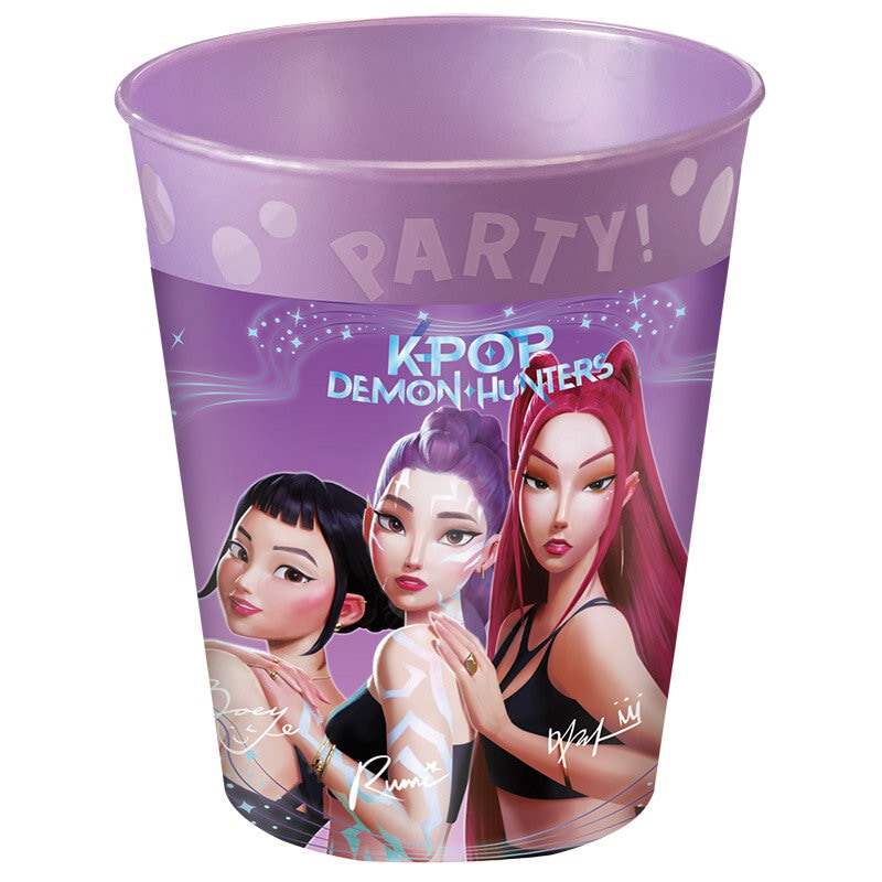 K-Pop Plastic Bekers 250 ml, 4 stuks