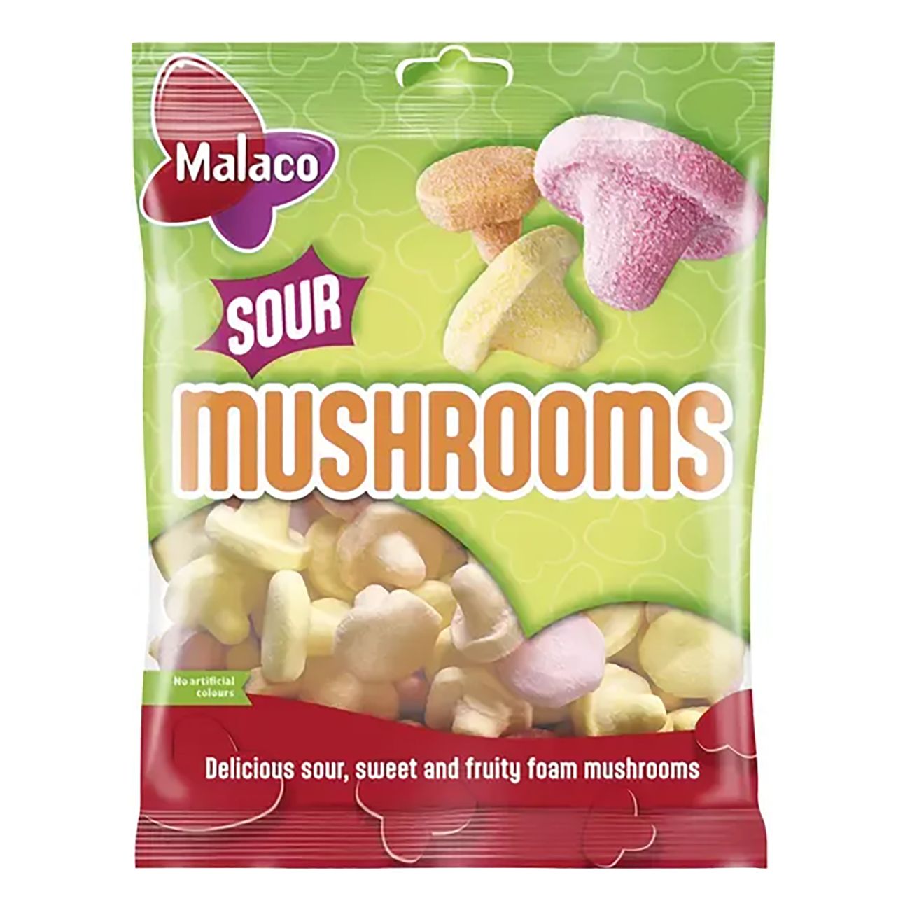 Malaco Zure Schuimpaddenstoelen 100 gram