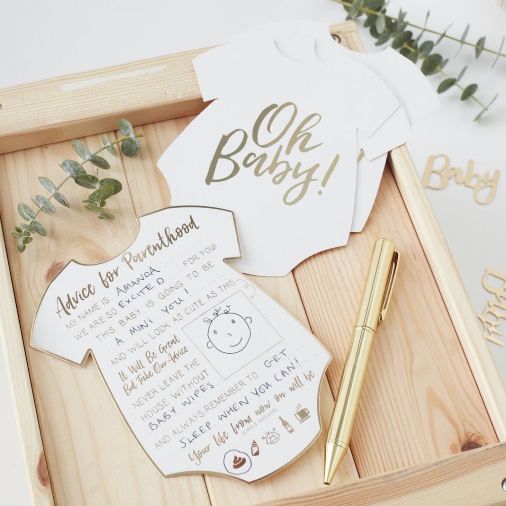 Oh Baby - Babyshower-kaartjes goed advies 10 stuks