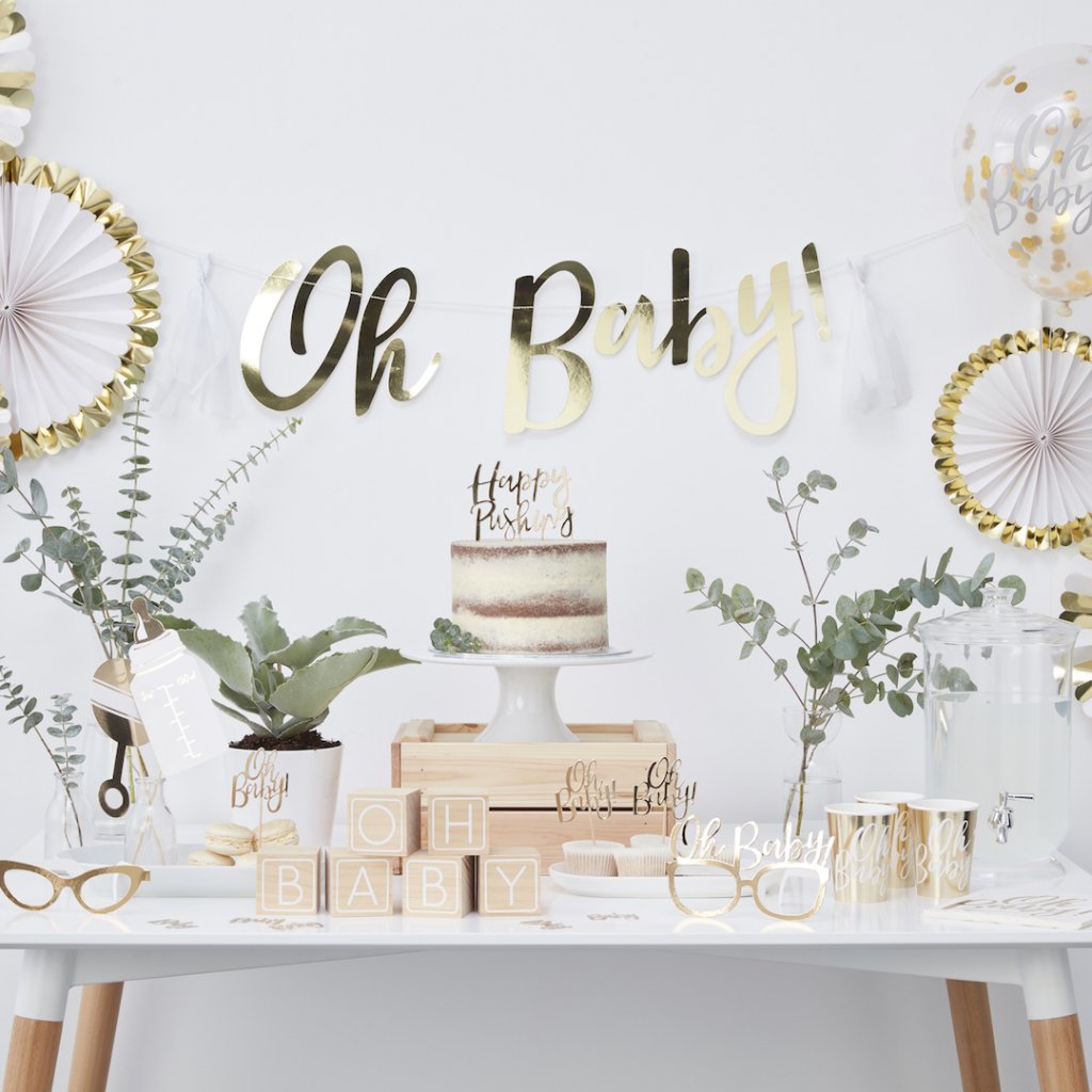 Oh Baby - Houten blokken Gastenboek voor Babyshowers