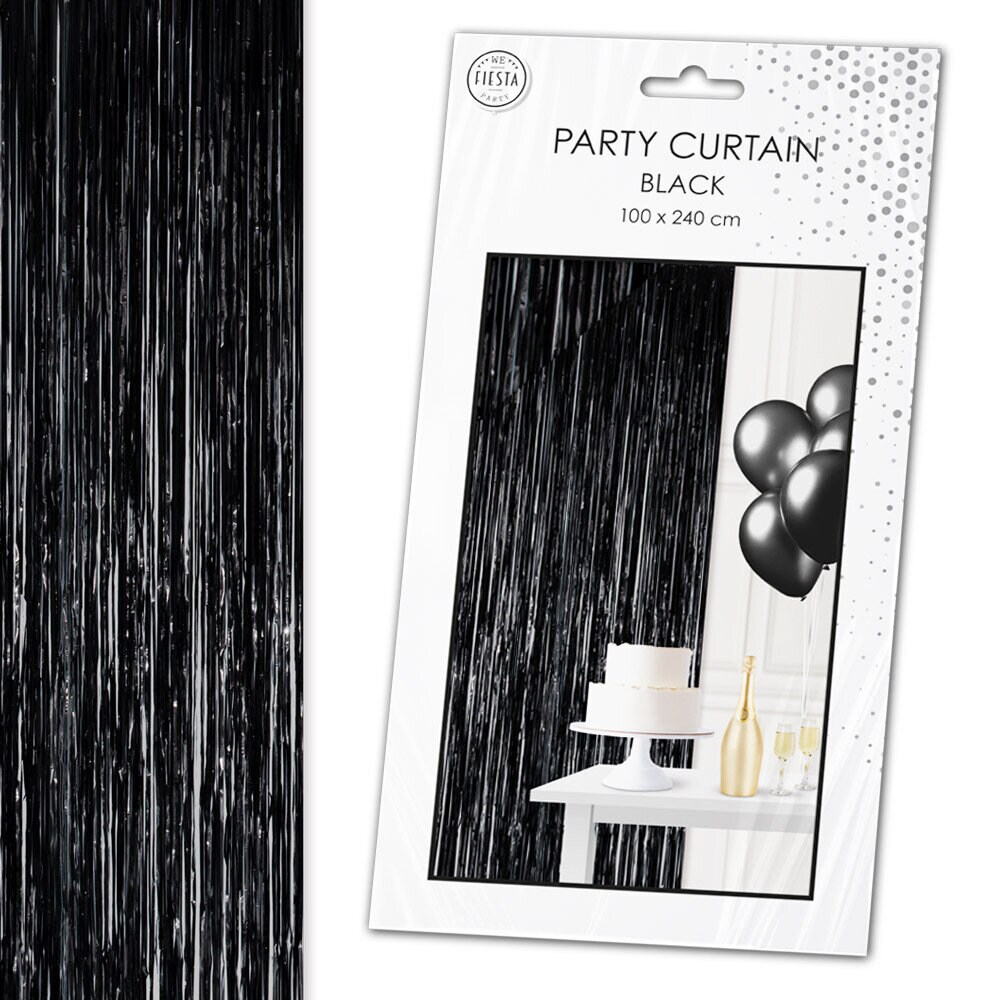 Backdrop Deurgordijn Zwart 100 x 240 cm