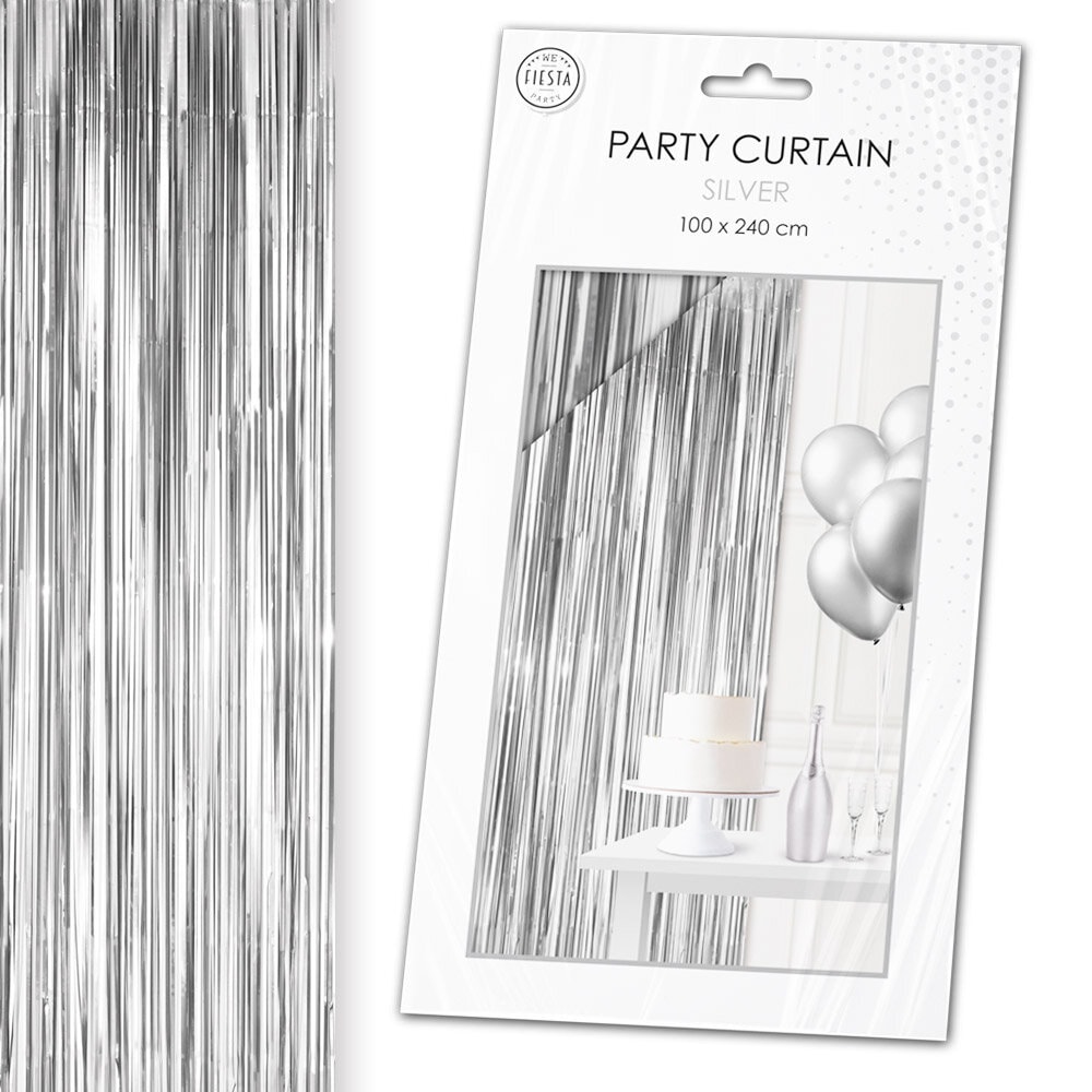 Backdrop Deurgordijn Zilver 100 x 240 cm