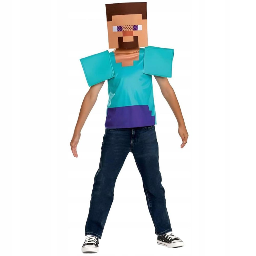 Minecraft Steve Kostuum 7-8 jaar