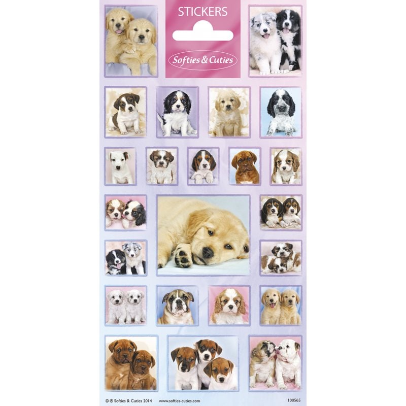 Stickers met schattige hondjes