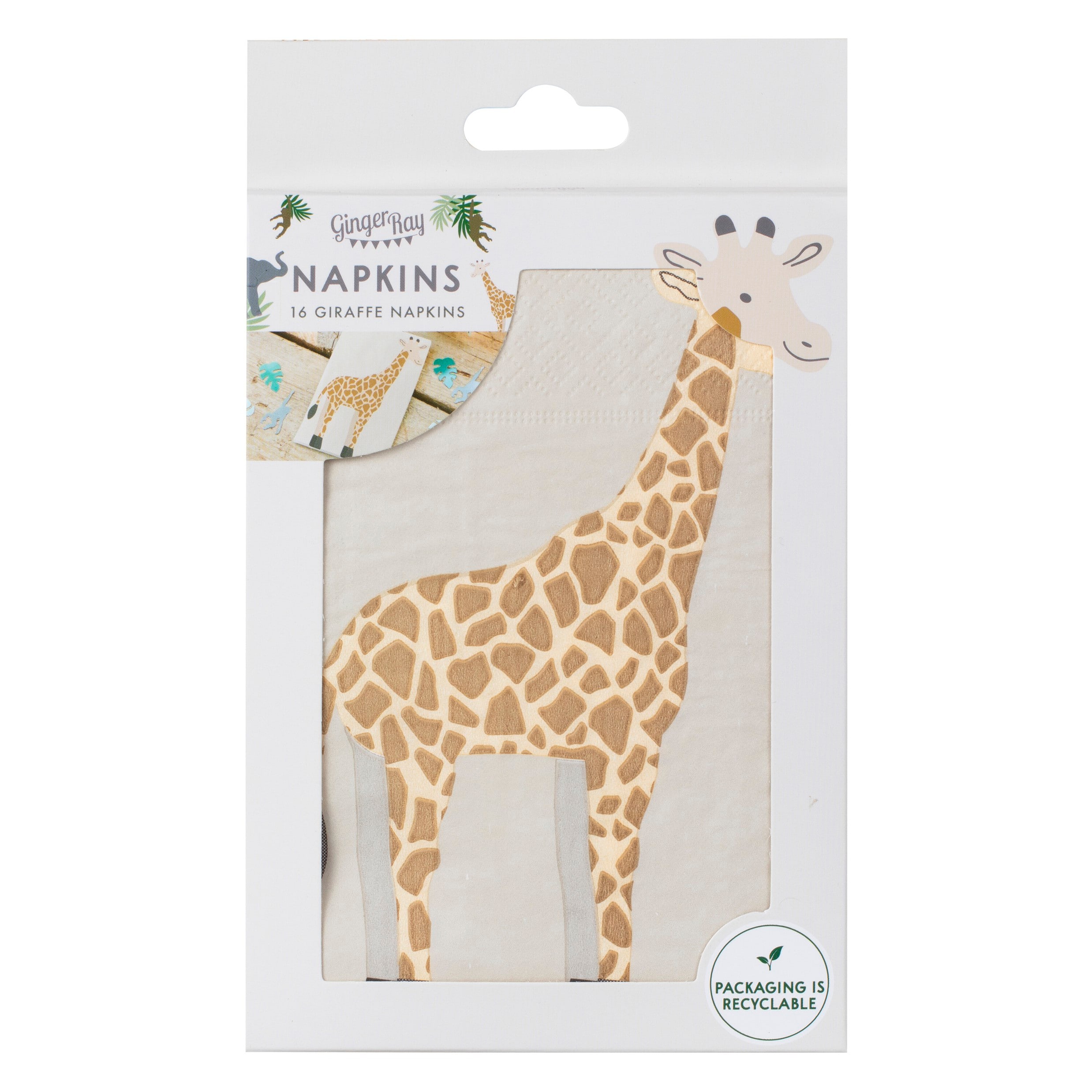 Let's Go Wild - Servetten Giraffe 16 stuks