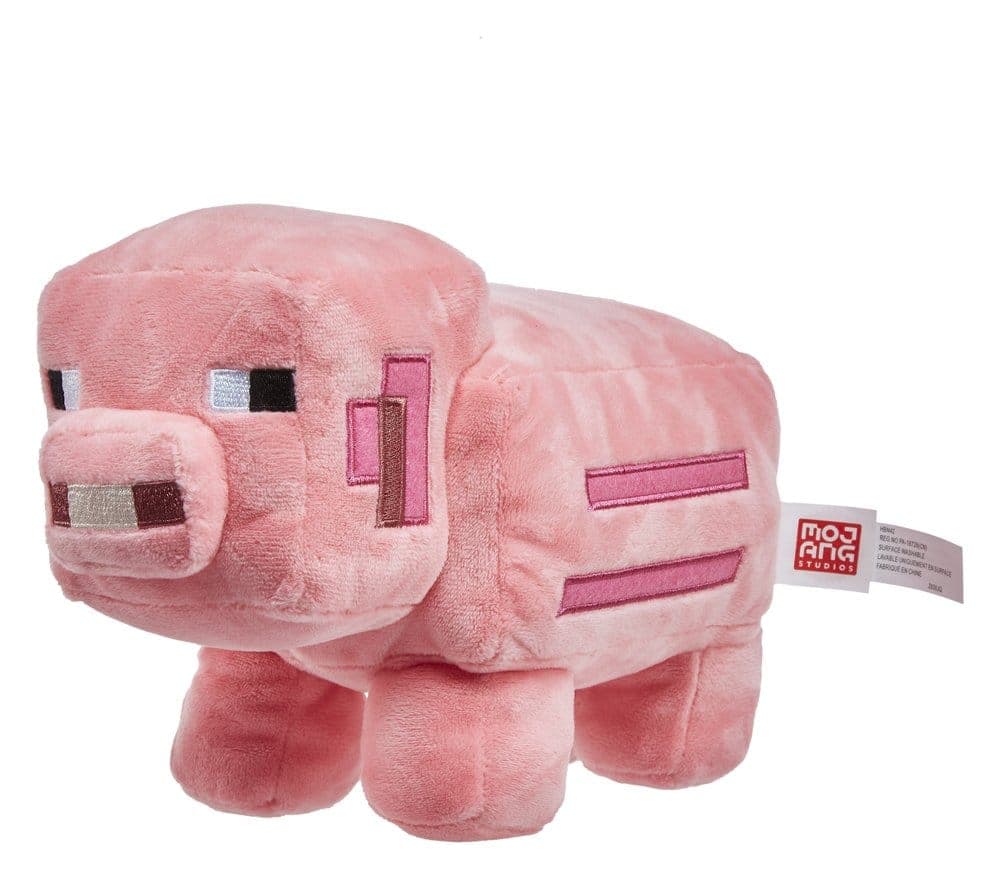 Minecraft Knuffel Roze Varken 20 cm