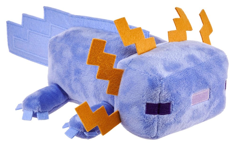 Minecraft Blauwe Axolotl Knuffel 20 cm